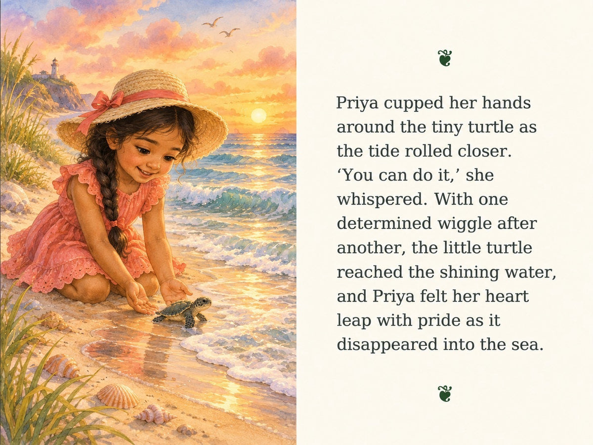 Priya cupped her hands around